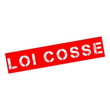 Tampon avec texte loi Cosse