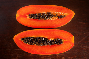 cut papaya