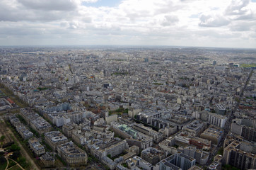 Fototapeta premium Aerial view of Paris Cityscape