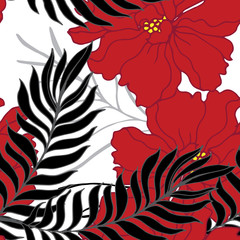 Abstract elegance pattern with floral background.