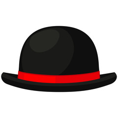 Colorful cartoon bowler hat