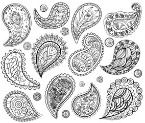 Ethnic Abstract lace Hand drawing elements