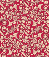 Retro decorative seamless pattern
