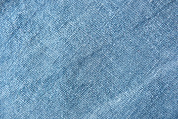 Fototapeta na wymiar denim fabric blue white dense natural material cotton gin close-up background for decoration