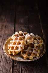 Sugar waffles product photo