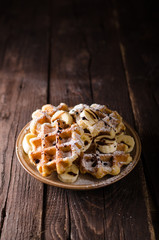 Sugar waffles product photo