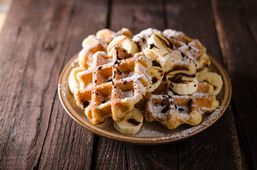 Sugar waffles product photo
