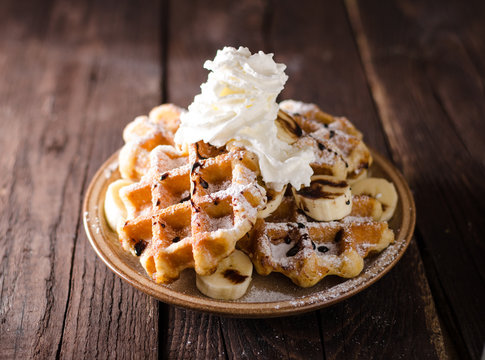 Sugar waffles product photo - Powered by Adobe
