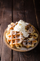 Sugar waffles product photo
