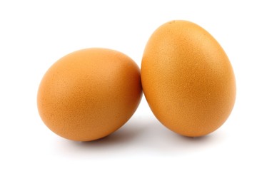 Egg on isolated white background