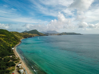 Fototapeta premium Saint Kitts and Nevis Drone Flight