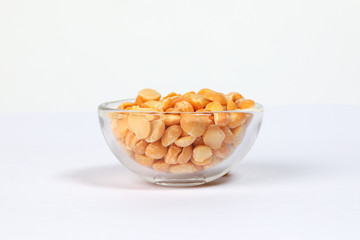 Yellow split chickpea peas boot chana dal