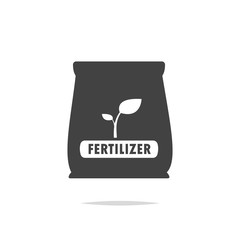 Fertilizer bag icon vector isolated