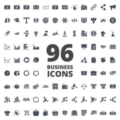 Business vector icon silhouette
