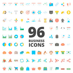 Business vector icon flat