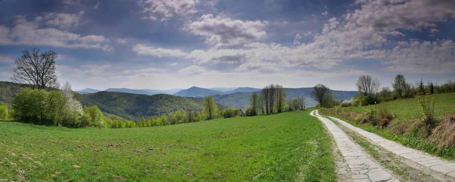 Panorama Beskidy Kotoń - Zawadka