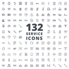 Service line icon vector