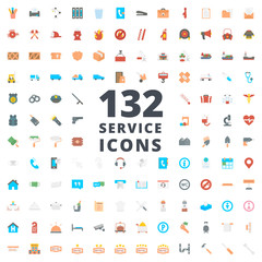 Service flat icon vector