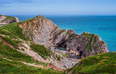 Stair Hole, near Lulworth in Dorset, England