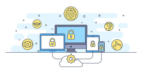 Digital accessibility line concept