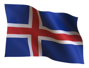 Fototapeta premium Bandiera Islanda