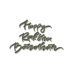 Obraz premium Happy Raksha Bandhan. Hand drawn lettering.