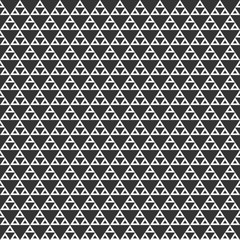 Abstract geometric monochrome seamless pattern with triangles.