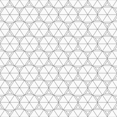 Abstract seamless pattern made from linear triangles.