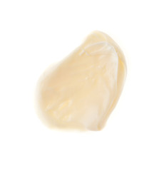 snail repair cream in abstract shape on background
