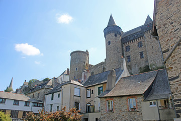 Vitre town and castle