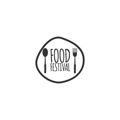 Food Festival Logo Vector Template Design Illustration