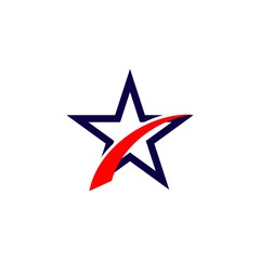 Fototapeta premium Star Logo Vector Template Design Illustration