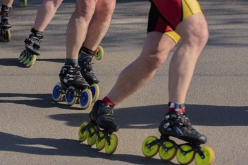 Fototapeta premium Spreewaldmaraton der Skater