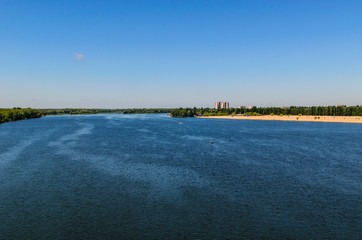 View on a river Dnieper on summer