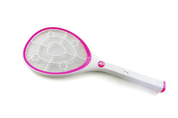 racket mosquito swetter electric isolated on white background