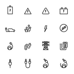 Fototapeta premium cable icons vector illustration
