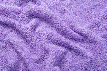Fototapeta na wymiar Texture of soft cotton fluffy towel as a beautiful background