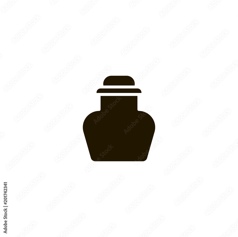 Poster medicine bottle icon. sign design