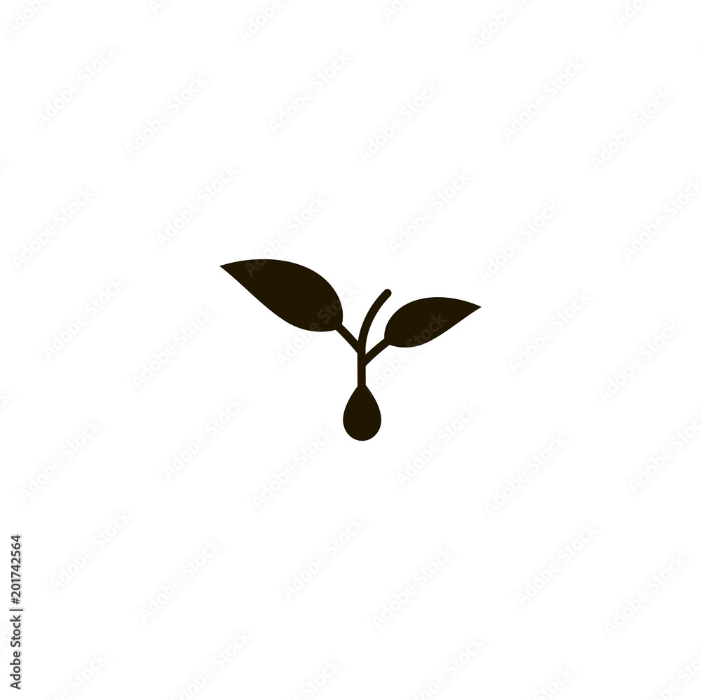 Wall mural plant icon. sign design