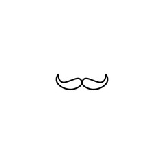 mustache icon. sign design