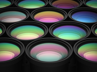 group of camera lens
