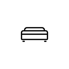 bed icon. sign design