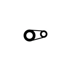 timing belt icon. sign design