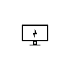 monitor icon. sign design
