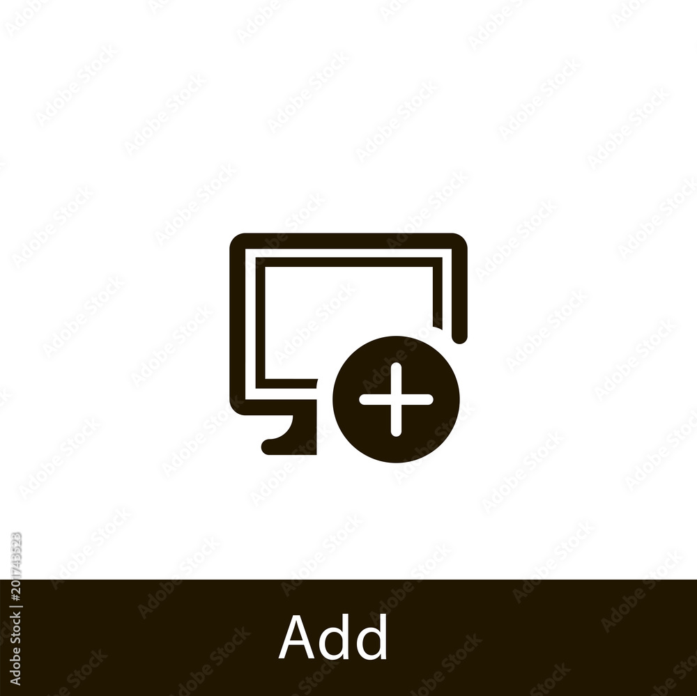 Canvas Prints computer icon. add computer. sign design