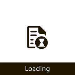 document icon. loading document. sign design