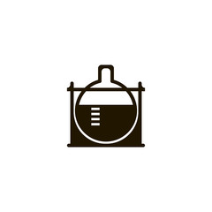 erlenmeyer flask icon. sign design