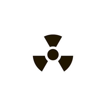radioactive icon. sign design