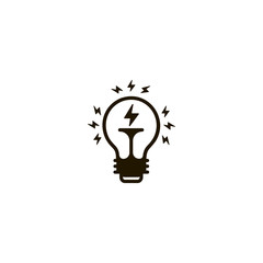 light bulb icon. sign design