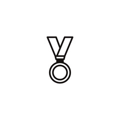 medal icon. sign design